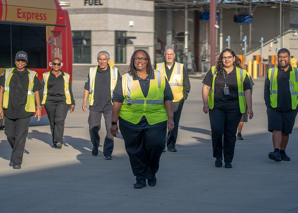 Image of a group of bus operators