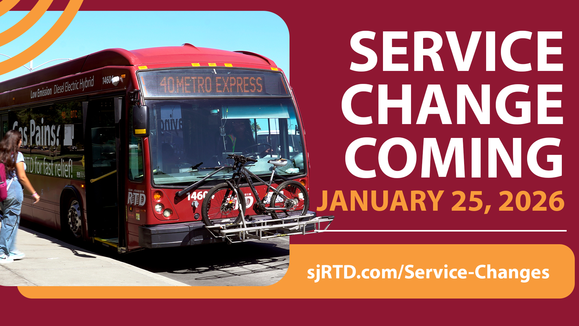 Service Change Coming January 25, 2026