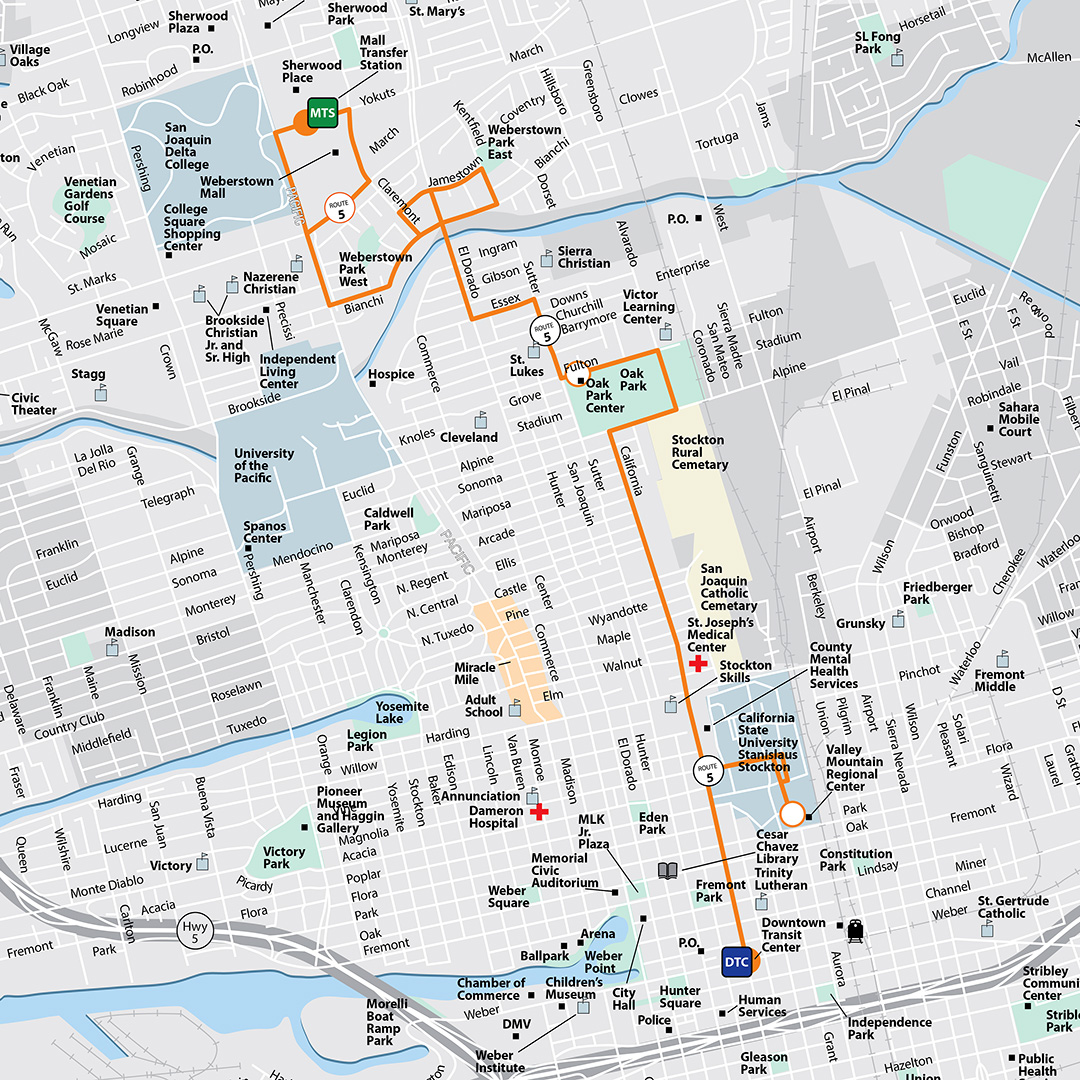 Route 5 Map