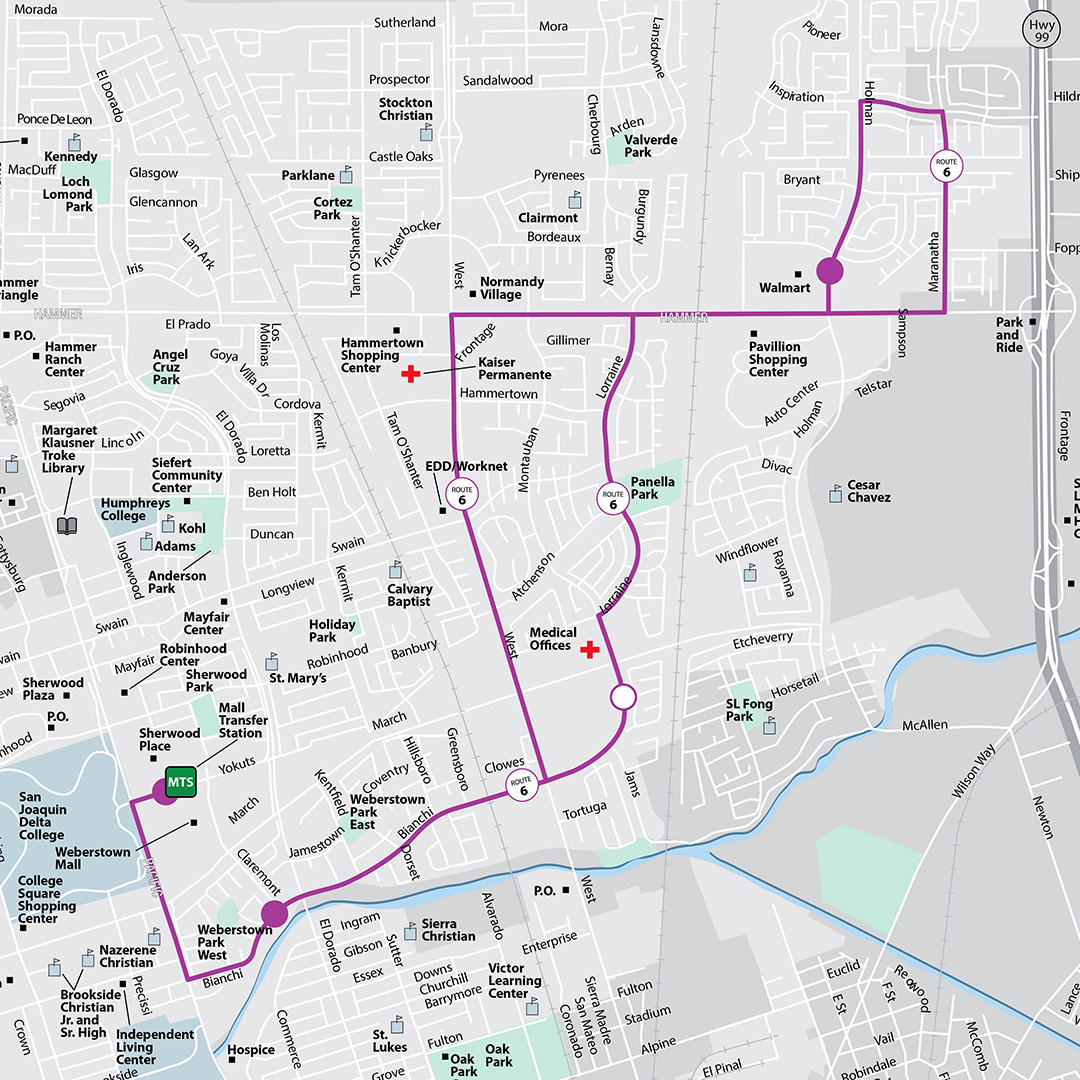 Route 6 Map