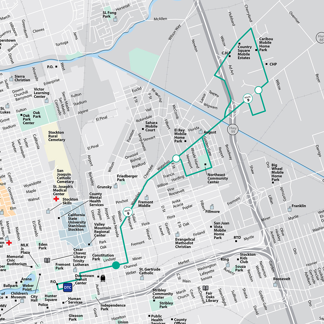 Route 9 Map